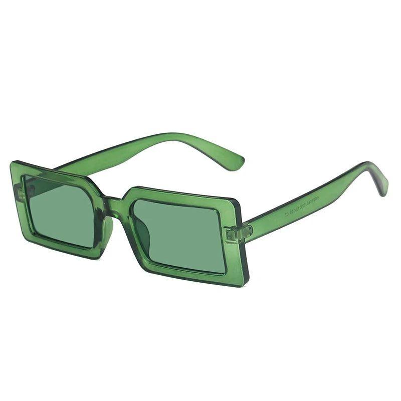 Vibrant Retro Rectangle Sunglasses with UV400 Protection - Lucid Fantasy 