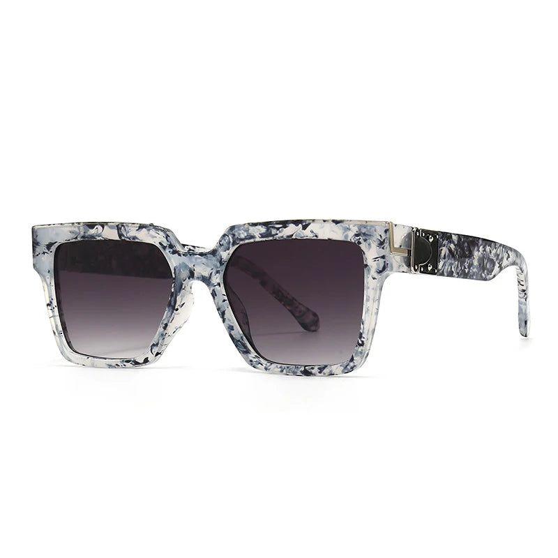 Vibrant Retro Square Luxury Sunglasses with UV400 Protection - Original Designer Fashion Shades - Lucid Fantasy 