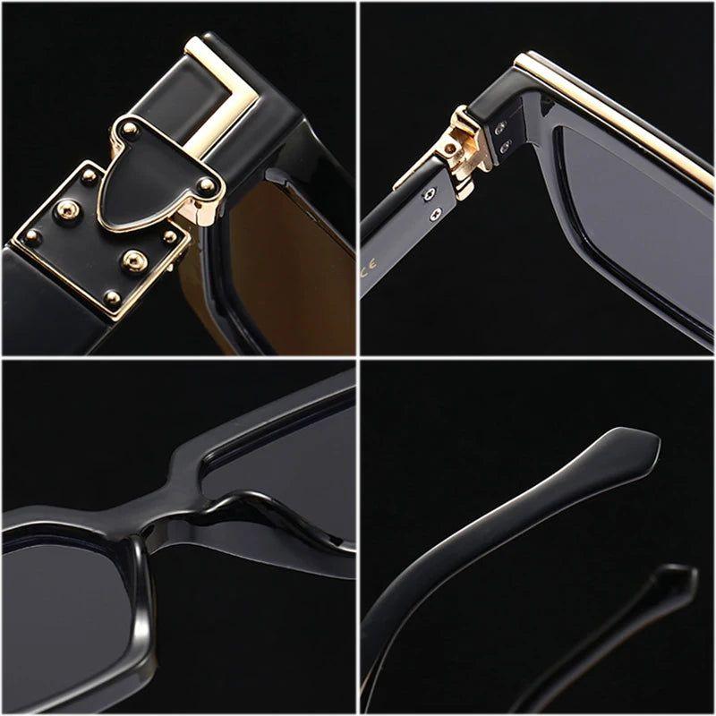 Vibrant Retro Square Luxury Sunglasses with UV400 Protection - Original Designer Fashion Shades - Lucid Fantasy 