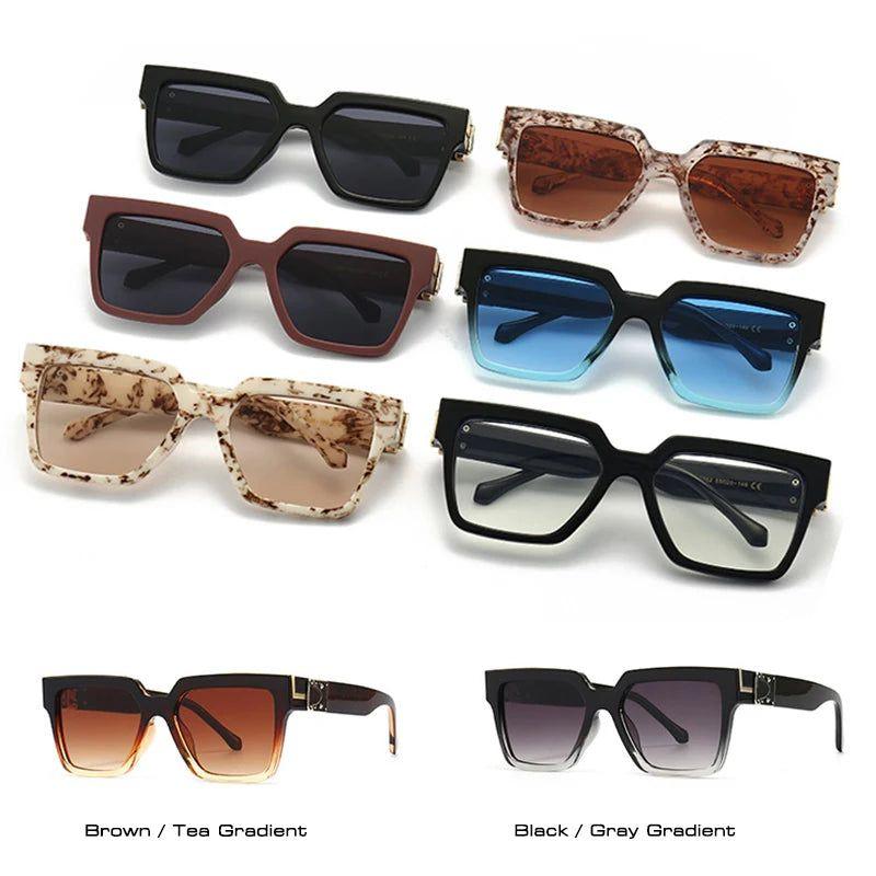 Vibrant Retro Square Luxury Sunglasses with UV400 Protection - Original Designer Fashion Shades - Lucid Fantasy 