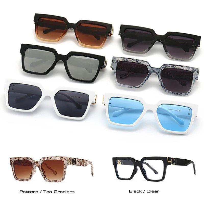 Vibrant Retro Square Luxury Sunglasses with UV400 Protection - Original Designer Fashion Shades - Lucid Fantasy 