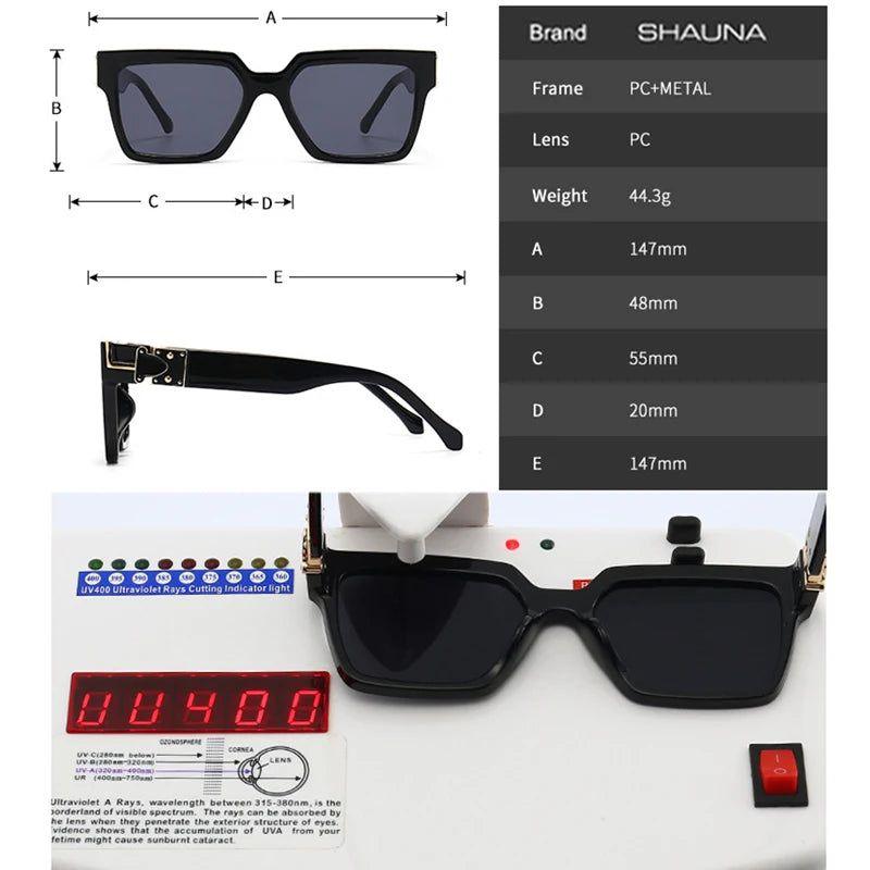 Vibrant Retro Square Luxury Sunglasses with UV400 Protection - Original Designer Fashion Shades - Lucid Fantasy 