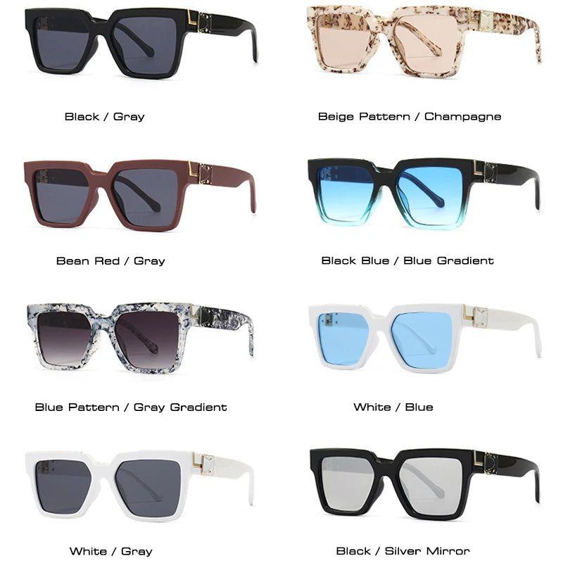 Vibrant Retro Square Luxury Sunglasses with UV400 Protection - Original Designer Fashion Shades - Lucid Fantasy 