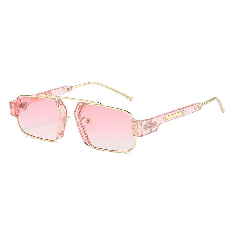 Vibrant Retro Square Sunglasses with UV400 Protection - Lucid Fantasy 