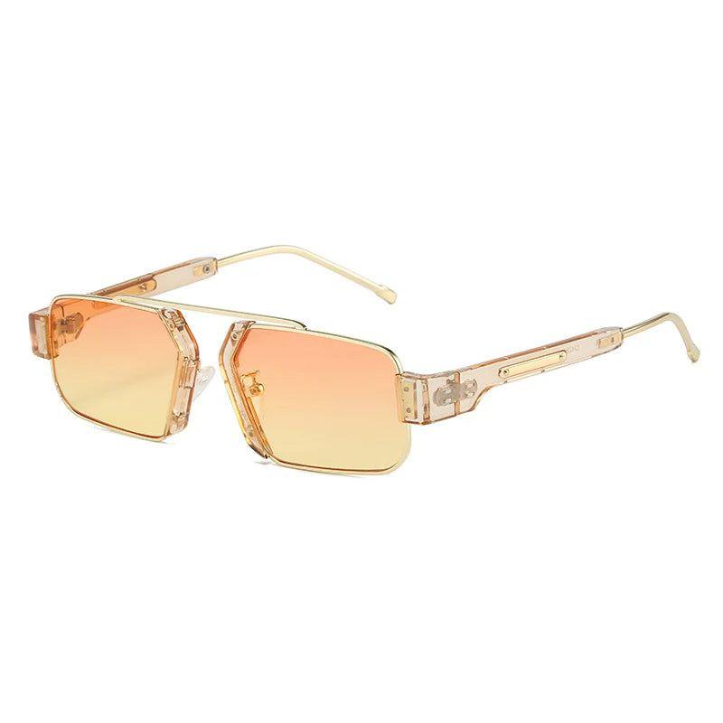 Vibrant Retro Square Sunglasses with UV400 Protection - Lucid Fantasy 