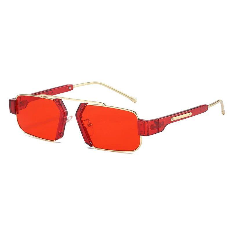 Vibrant Retro Square Sunglasses with UV400 Protection - Lucid Fantasy 