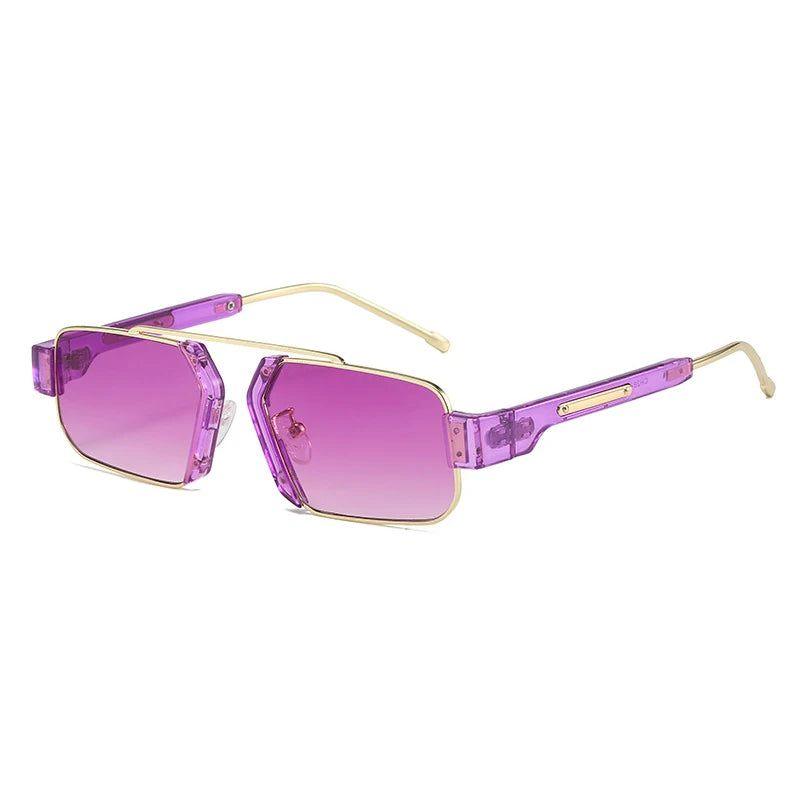 Vibrant Retro Square Sunglasses with UV400 Protection - Lucid Fantasy 