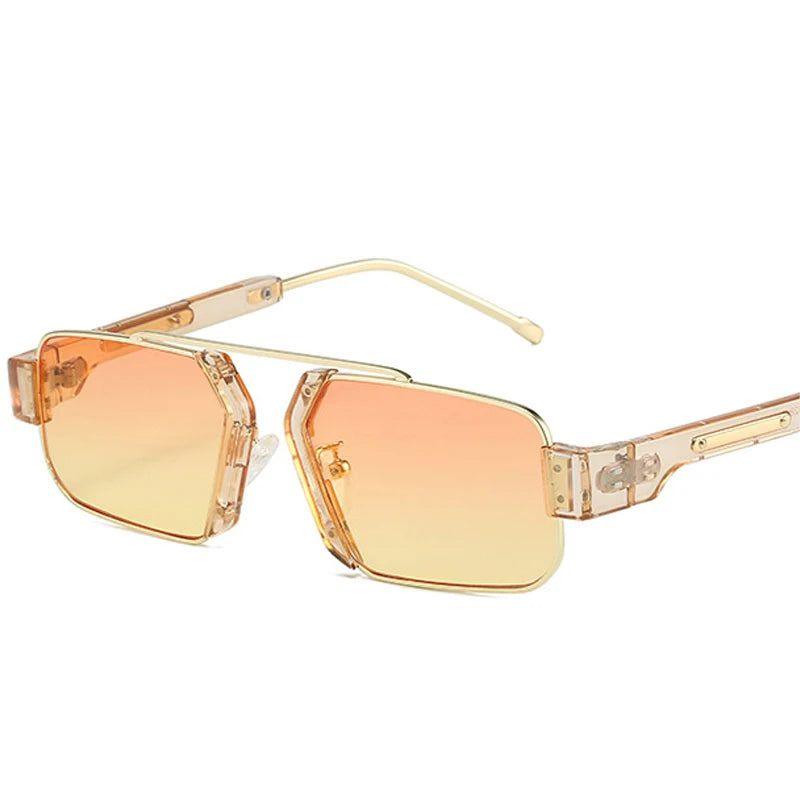 Vibrant Retro Square Sunglasses with UV400 Protection - Lucid Fantasy 