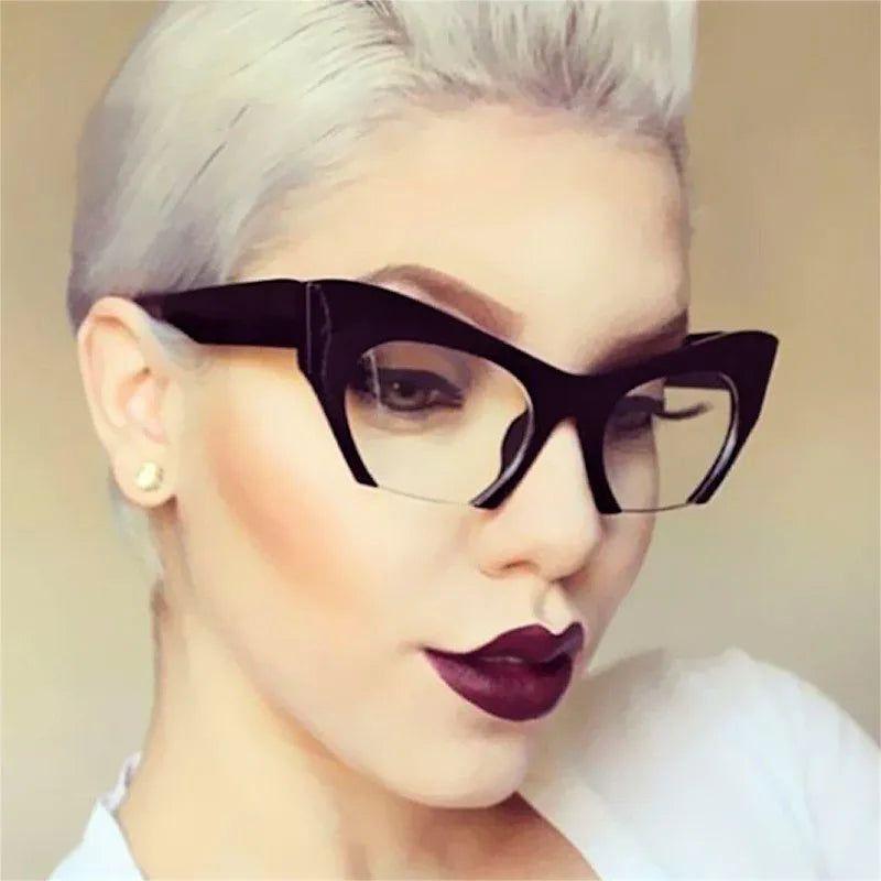 Vintage-Inspired Cat Eye Optical Glasses with Anti-Blue Light Lenses - Lucid Fantasy 