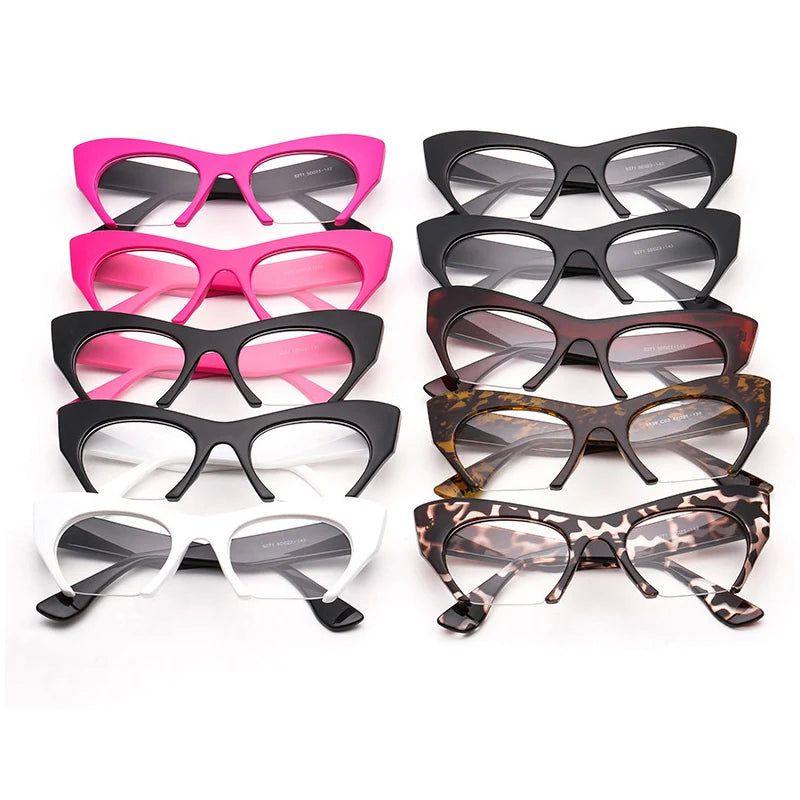 Vintage-Inspired Cat Eye Optical Glasses with Anti-Blue Light Lenses - Lucid Fantasy 