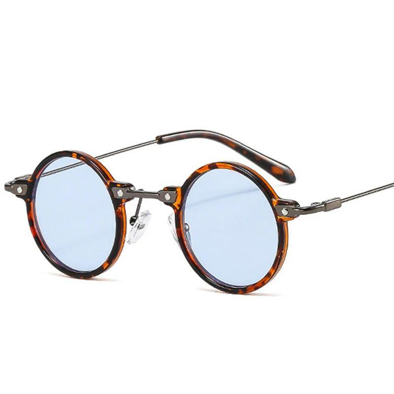 Vintage-Inspired Steampunk Round Sunglasses with UV400 Protection - Trendy Punk Shades - Lucid Fantasy 