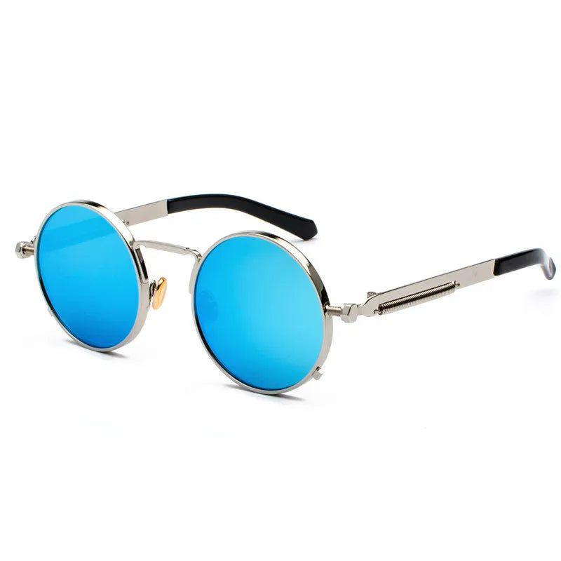 Vintage-Inspired Steampunk Sunglasses with UV400 Protection and Unique Spring Design - Lucid Fantasy 