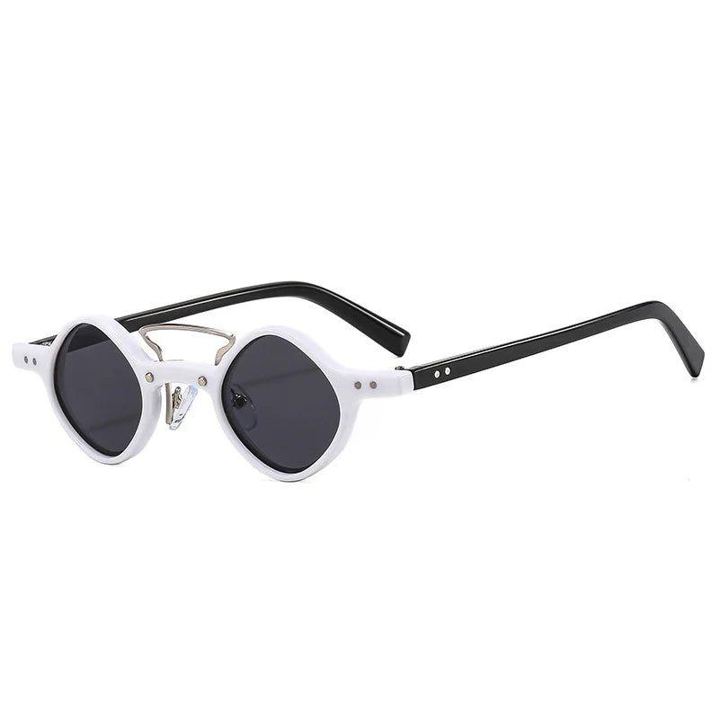 Vintage Riveted Square Sunglasses with UV400 Protection - Lucid Fantasy 