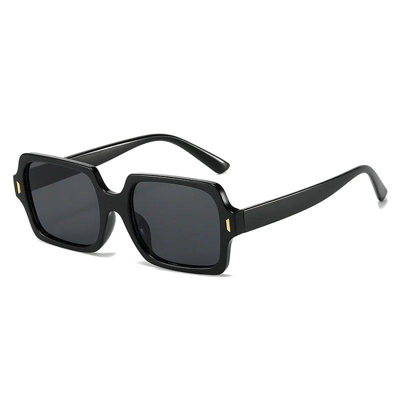 Vintage Riveted Square UV400 Sunglasses - Trendy Fashion Shades - Lucid Fantasy 