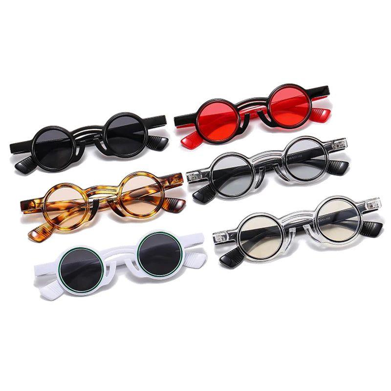 Vintage Round Punk UV400 Sunglasses - Trendy Fashion Shades - Lucid Fantasy 