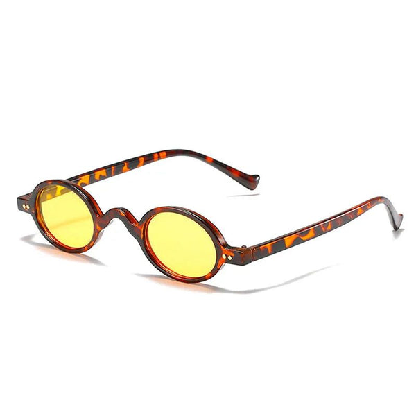 Vintage Small Oval Sunglasses Rivets Style Optical Fashion Frame Glasses-Lucid Fantasy