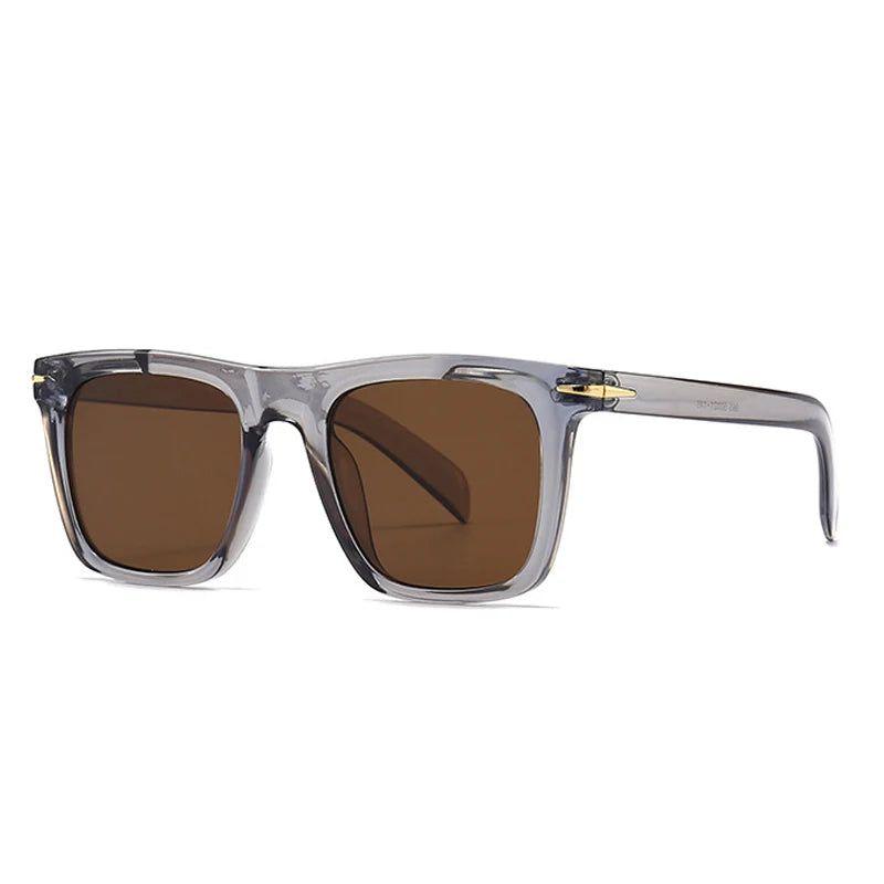 Vintage Square Designer Sunglasses with Rivet Accents and UV400 Protection - Lucid Fantasy 