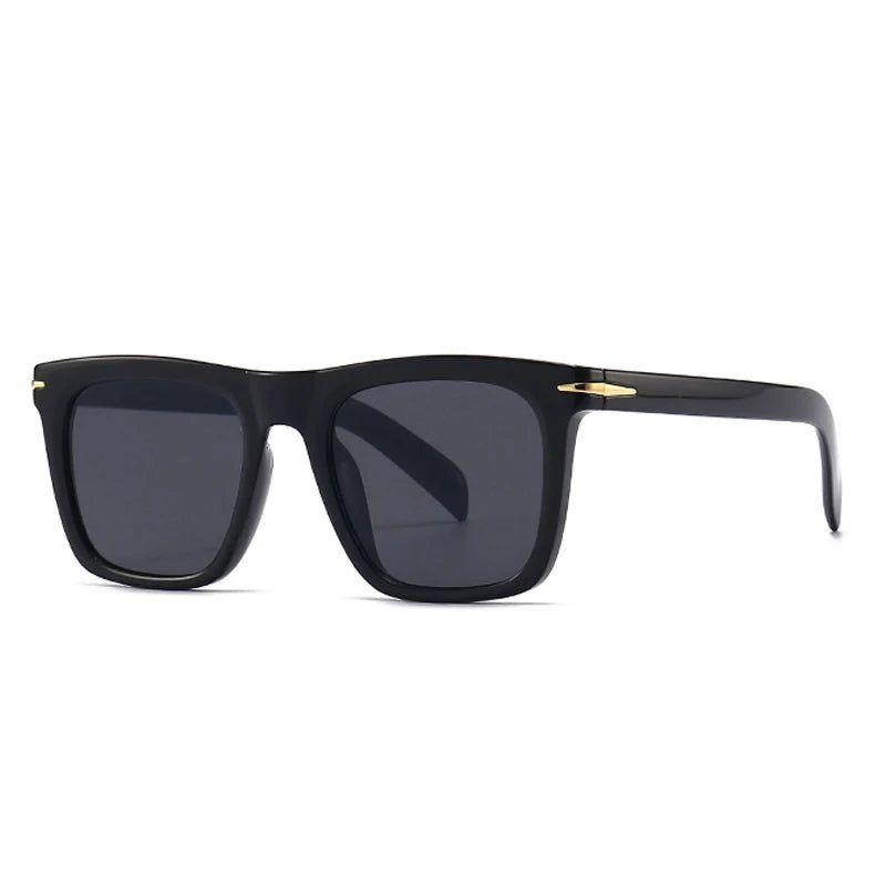 Vintage Square Designer Sunglasses with Rivet Accents and UV400 Protection - Lucid Fantasy 