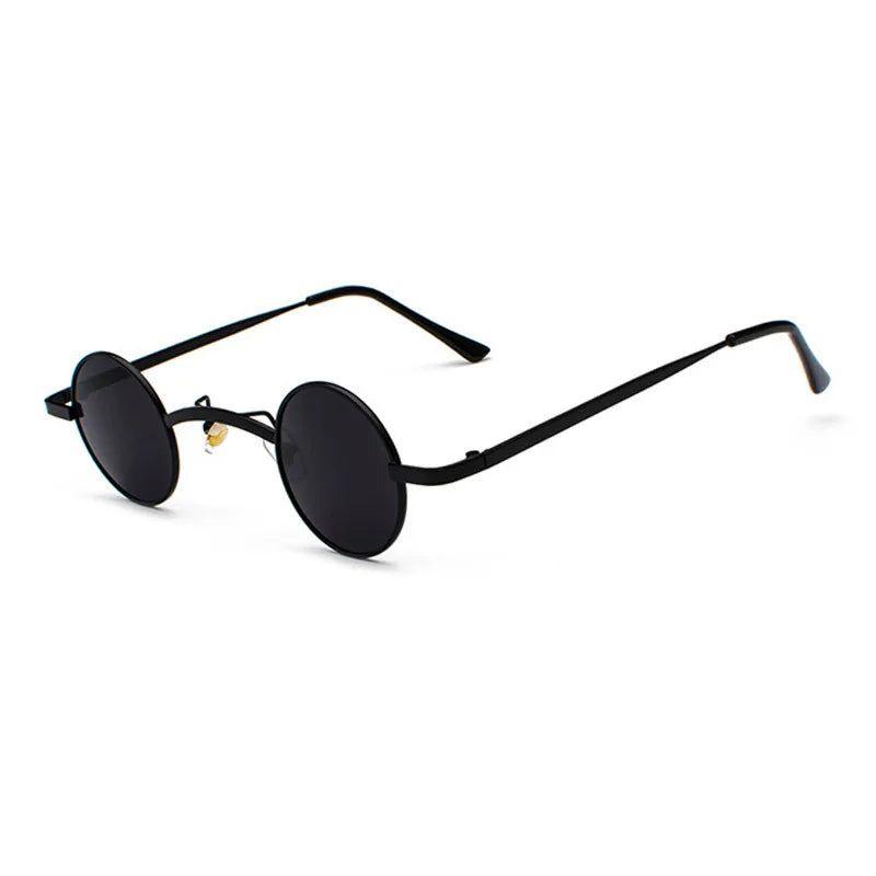 Wide Bridge Retro Rock Punk Sunglasses Classic Small Round Lenses Fashion Shades UV400 - Lucid Fantasy 