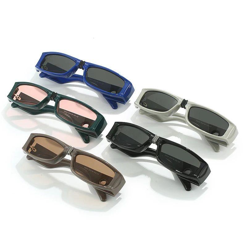 Y2K Inspired Retro Rectangle UV400 Sunglasses for Outdoor Sports Fashion - Lucid Fantasy 