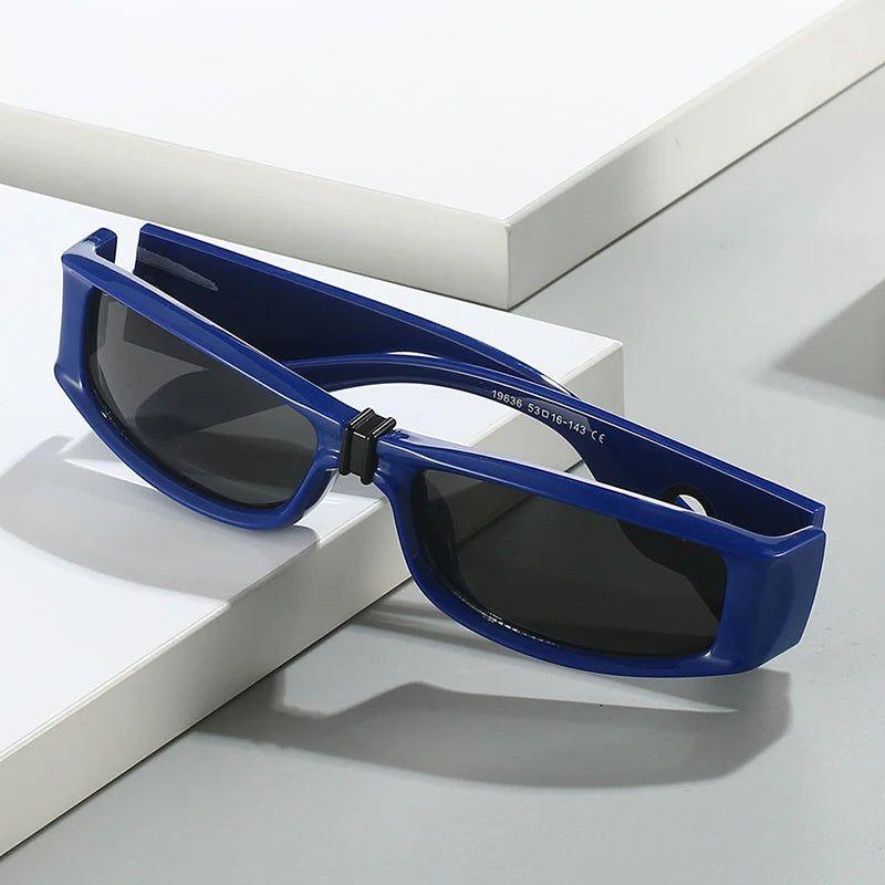 Y2K Inspired Retro Rectangle UV400 Sunglasses for Outdoor Sports Fashion - Lucid Fantasy 