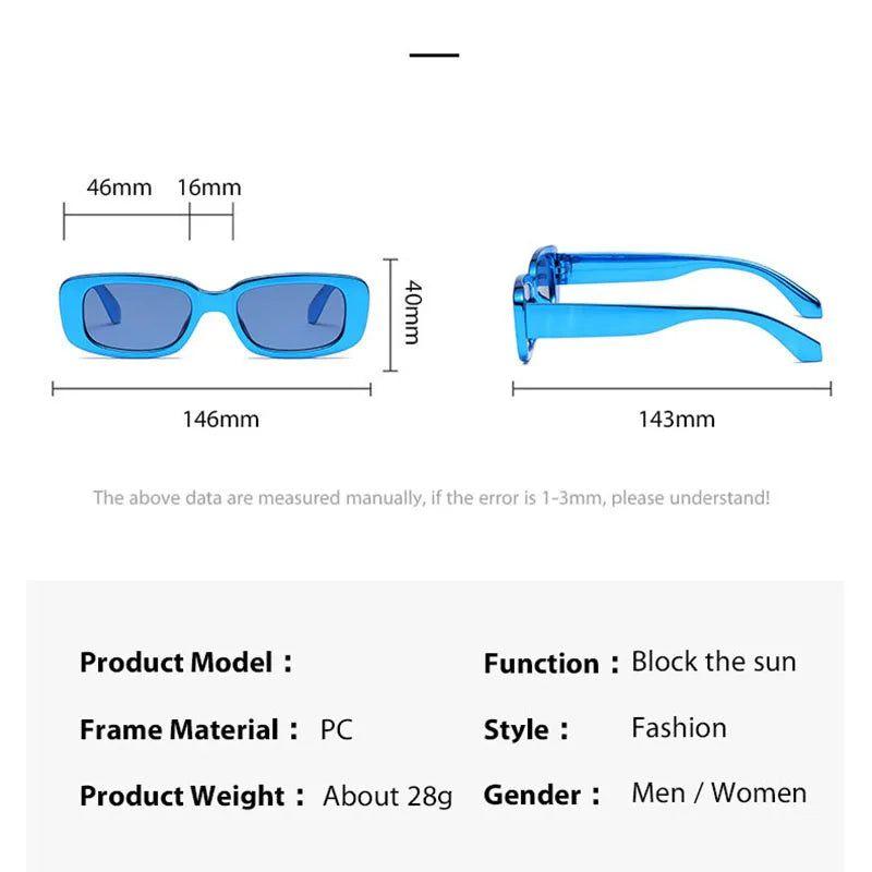 Y2K Tech-Inspired Electroplated Small Rectangle Sunglasses with UV400 Protection - Lucid Fantasy 