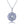 925 Sterling Silver Natural Tanzanite Multi Stone Marquise Vintage Pendant Necklace