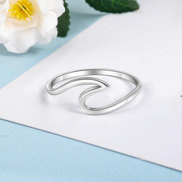 925 Sterling Silver Wave Stackable Ring