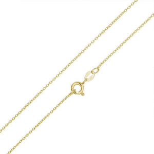 925 Sterling Silver Yellow Gold Rose Gold Platinum Plated Necklace Chain 40cm 45cm 50cm