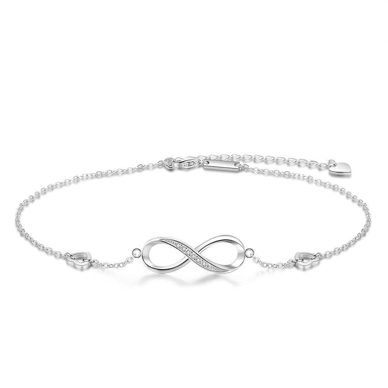 925 Sterling Silver Infinite Love Anklet