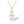 9k 375 Yellow Gold Sparkling Diamond Pave Swirl Pearl Drop Pendant Necklace