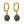 Antique Design Gold Metal Stone Drop Dangle Earrings