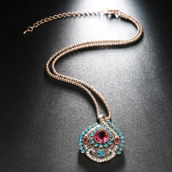 Antique Design Turkish Jewelry Crystal Mosaic Set