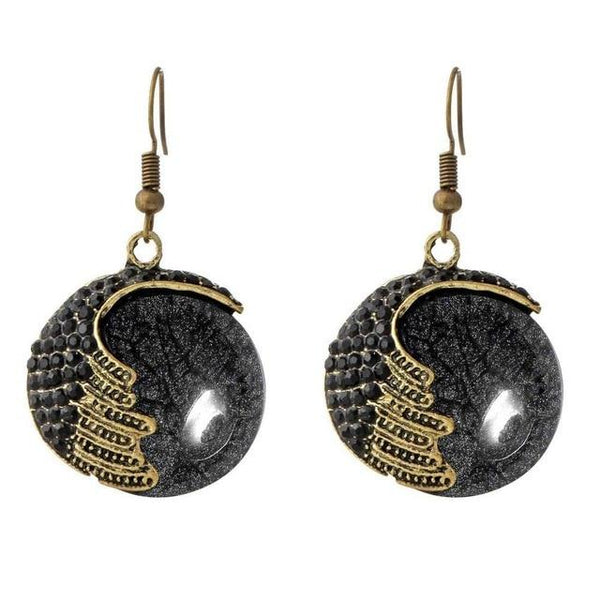 BOHO Turkish Jewelry Crescent Drop Earrings