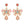 Bowknot Design Luxury Rhinestone Double Drop Dangle Statement Earrings
