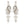 Colorful Crystal Vintage Style Formal Drop Dangle Statement Earrings