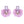 Floral Petal Chiffon Lace Drop Crystal Maxi Stud Dangle Earrings