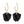 Gold Metallic Petal Drop Floral Fashion Statement Dangle Earrings