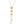 Gold Metallic Rope Chain Triple Butterfly Pendant CZ Tassel Necklace