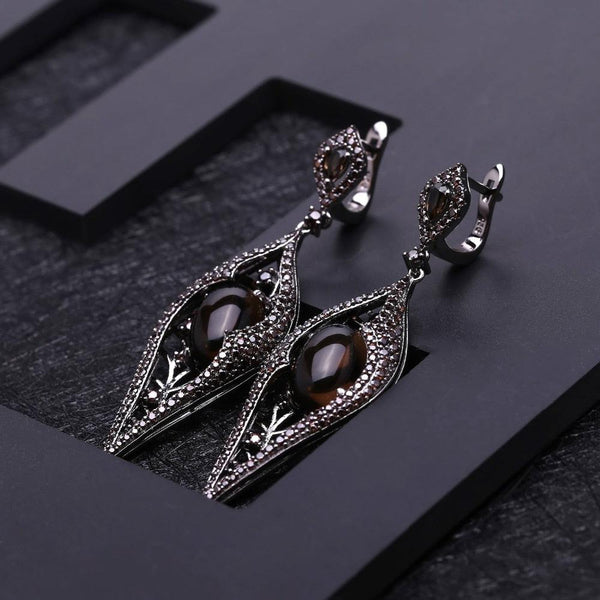 Gothic Sterling Silver Smoky Quartz Jewelry Set | Lucid Fantasy – Lucid ...