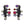Gunmetal Black Neo Gothic Stud Earrings