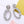 Luxe Design Chunky Crystal Hoop Drop Statement Earrings