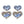 Luxury Colorful Crystal Double Heart Drop Dangle Earrings