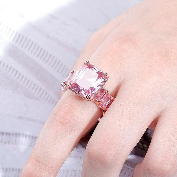 Luxury Large Stone Iced Out AAA CZ Statement Ring
