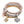 Metallic Multi Charm Brangle Bracelet Set