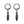 Metallic Stainless Steel Feather Tassel Dangle Earrings