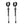 Metallic Triple Tassel Pendant Drop Dangle Earrings