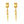 Metallic Triple Tassel Spike Stud Hoop Drop Earrings