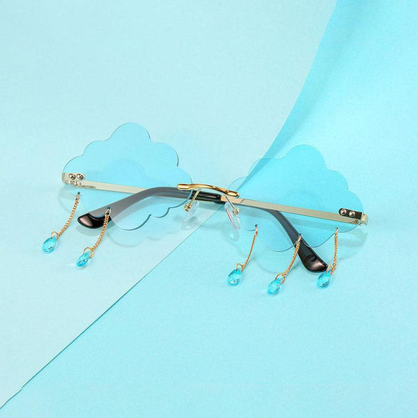 Rimless Rainy Day Candy Color Sunglasses