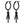 Stainless Steel Metallic Hoop Rod Dangle Earrings